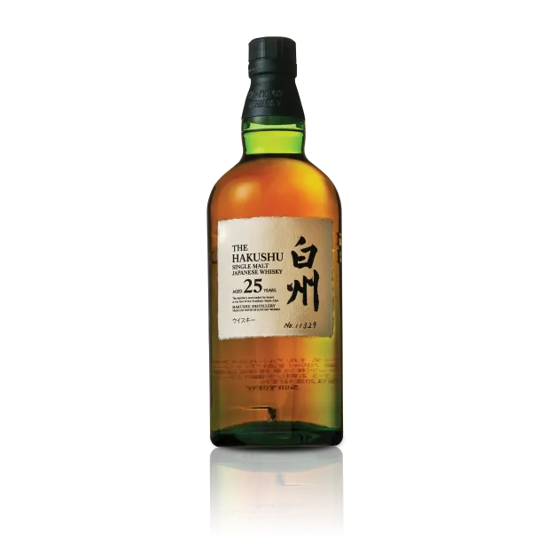 A bottle of Hakushu 25 Year Old