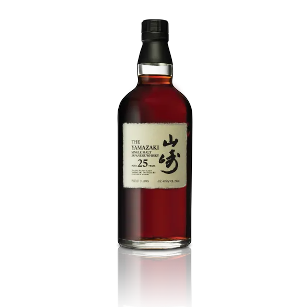 Suntory Yamazaki 25 years old whisky bottle