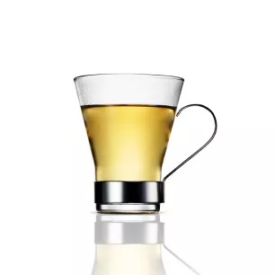 Small clear glass filled with Japanese Hot Whisky