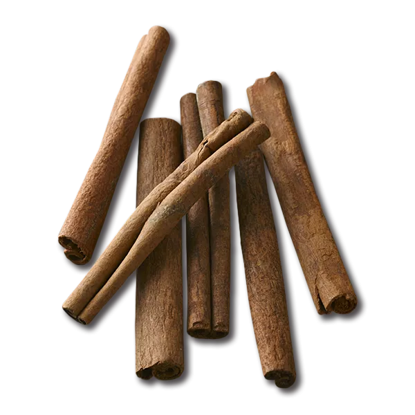 Six cinnamon sticks