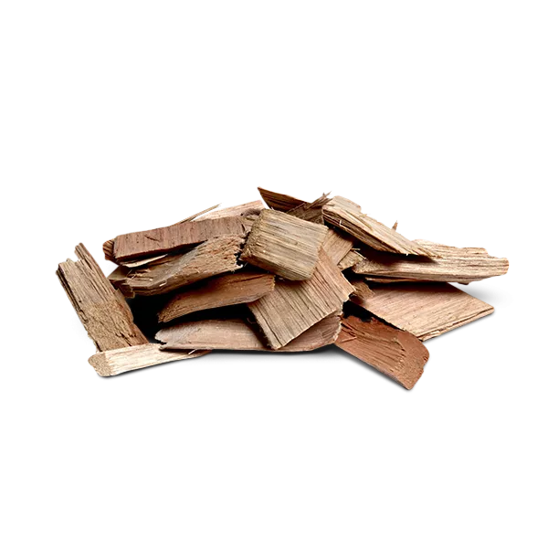 a small pile of oak wooden chips