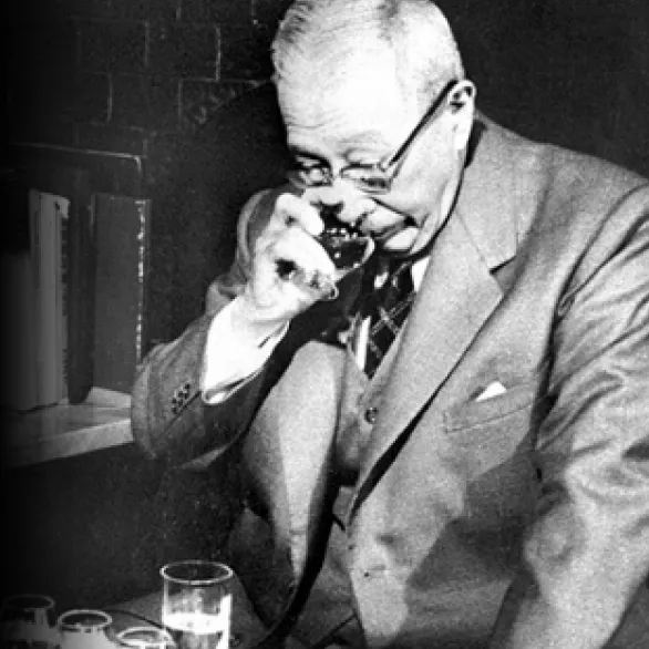A picture of Shinjiro Torii, the founder of House of Suntory
