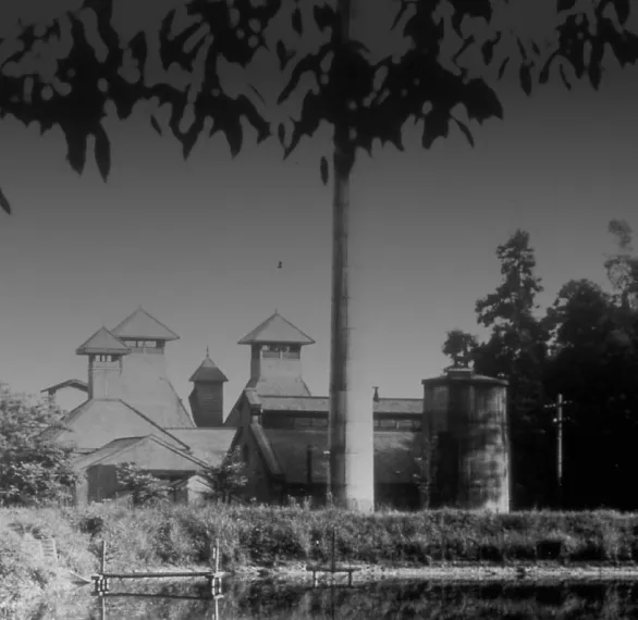 Old photo of Suntory Distillery in Japan