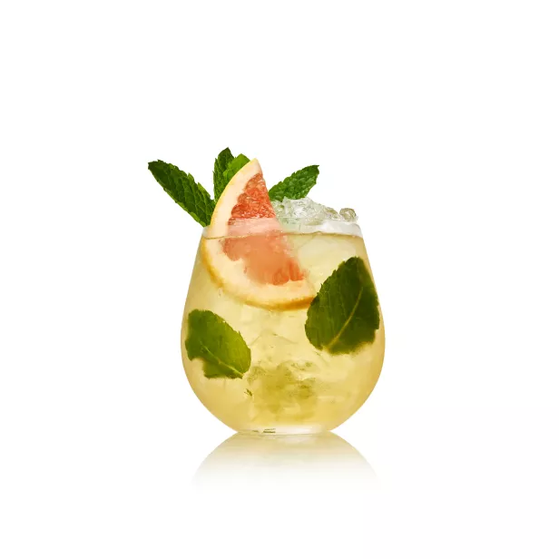 Toki Whisky Mint Julep cocktail with grapefruit garnish