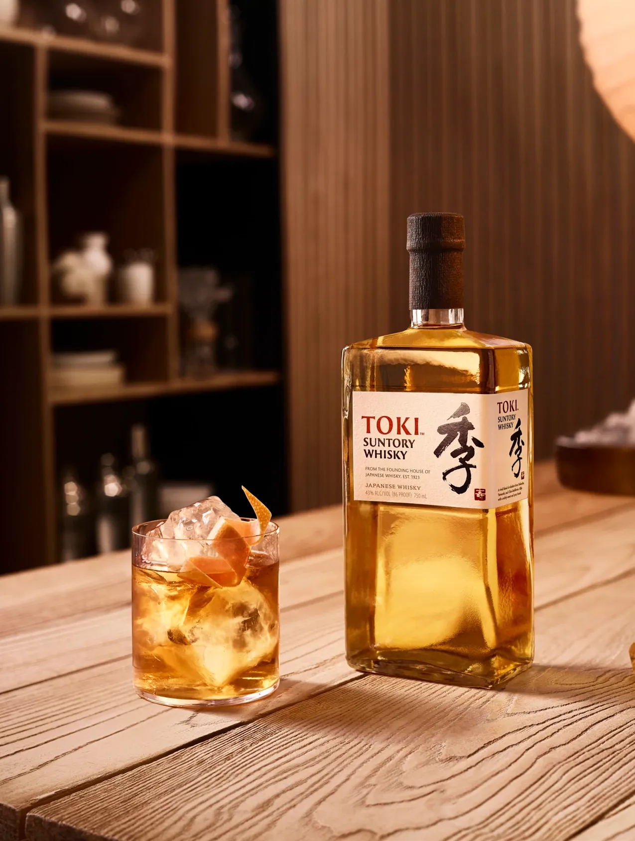 Toki Suntory Whisky bottle