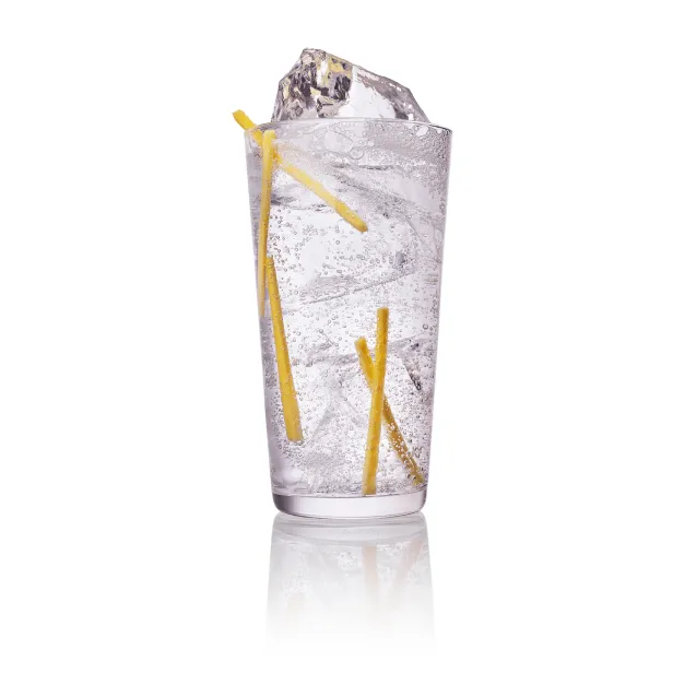 Iced Roku Gin and Tonic with Ginger Sticks