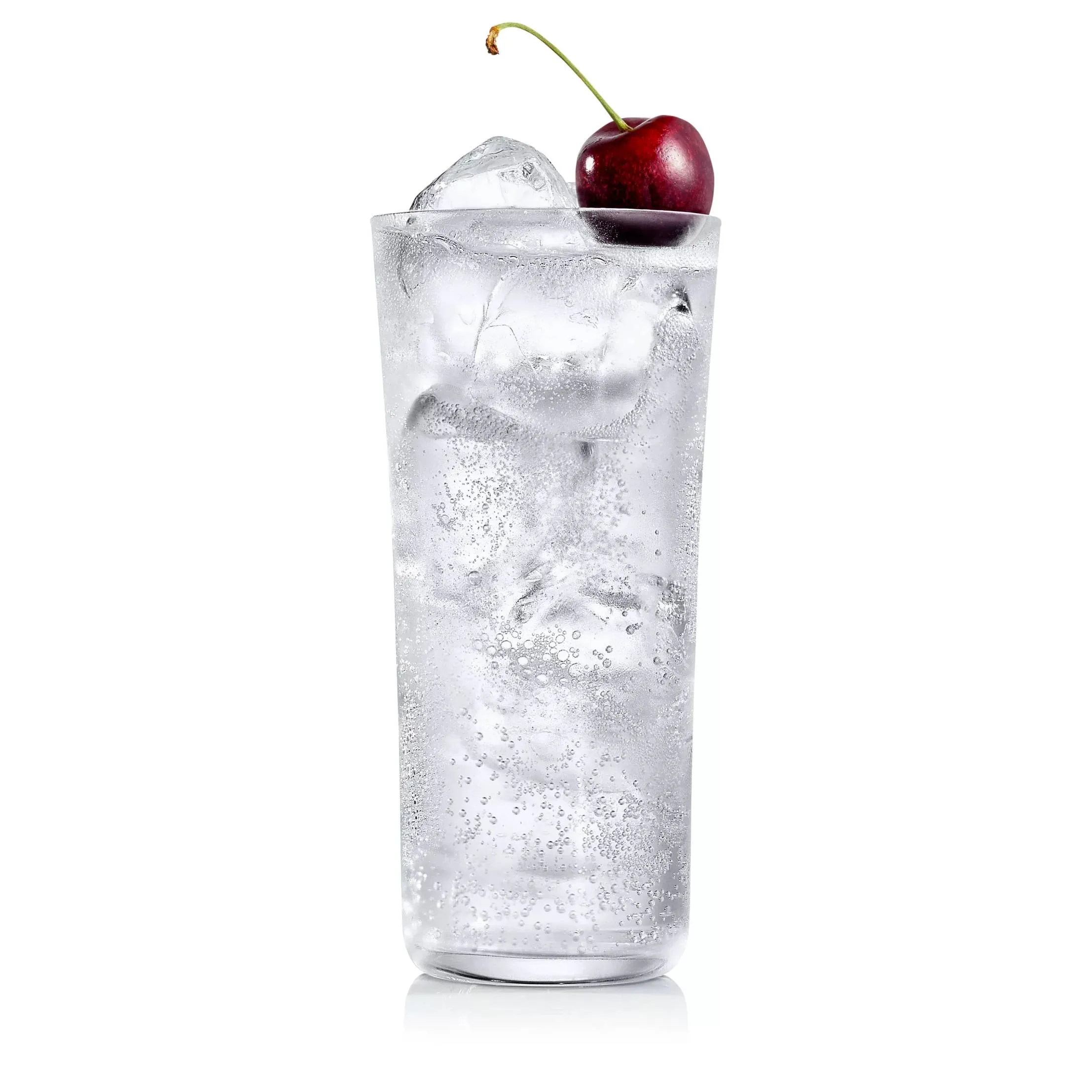 Roku Sakura Gin and Tonic Cocktail Shot with Cherry Garnish