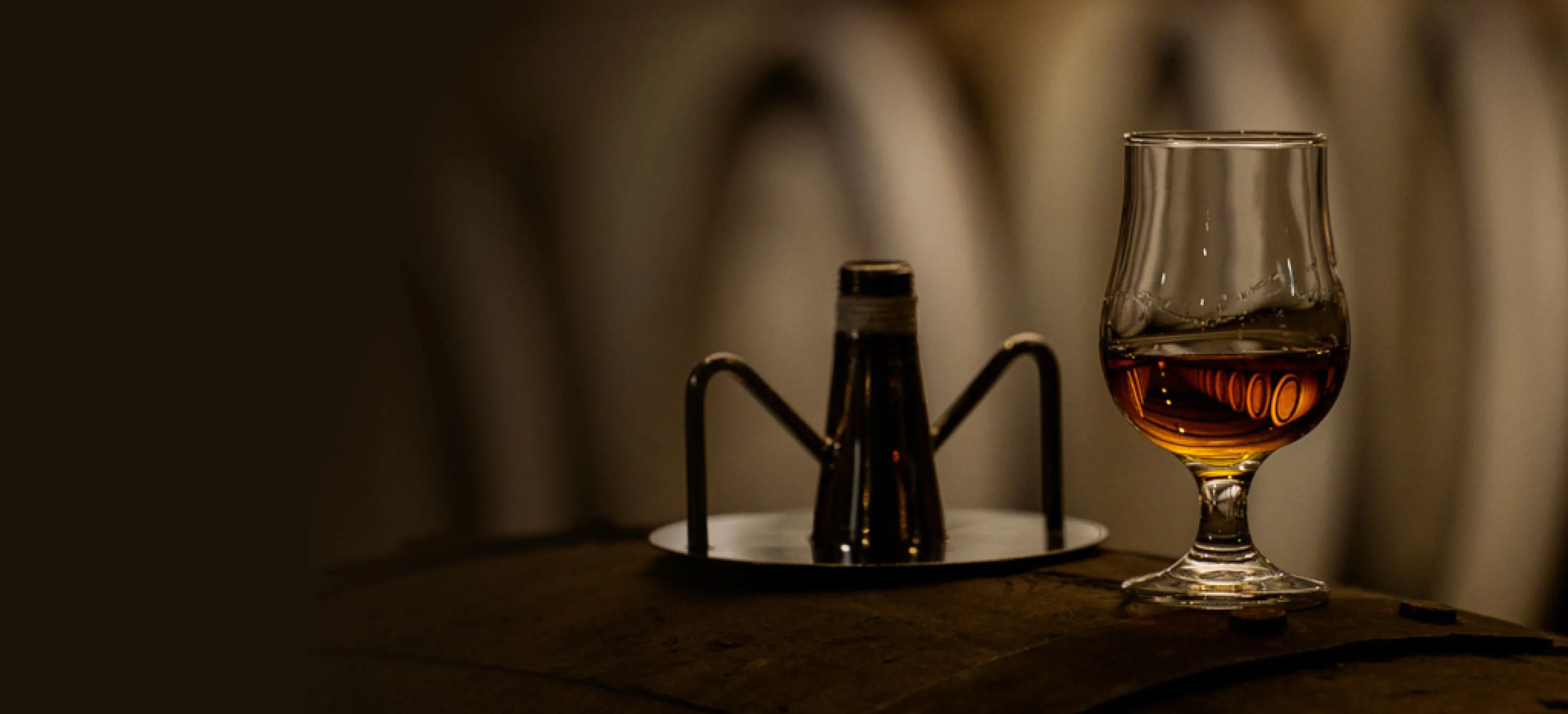 whisky glass filled with whisky