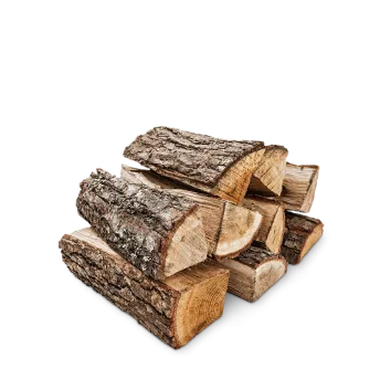 Wooden oak logs