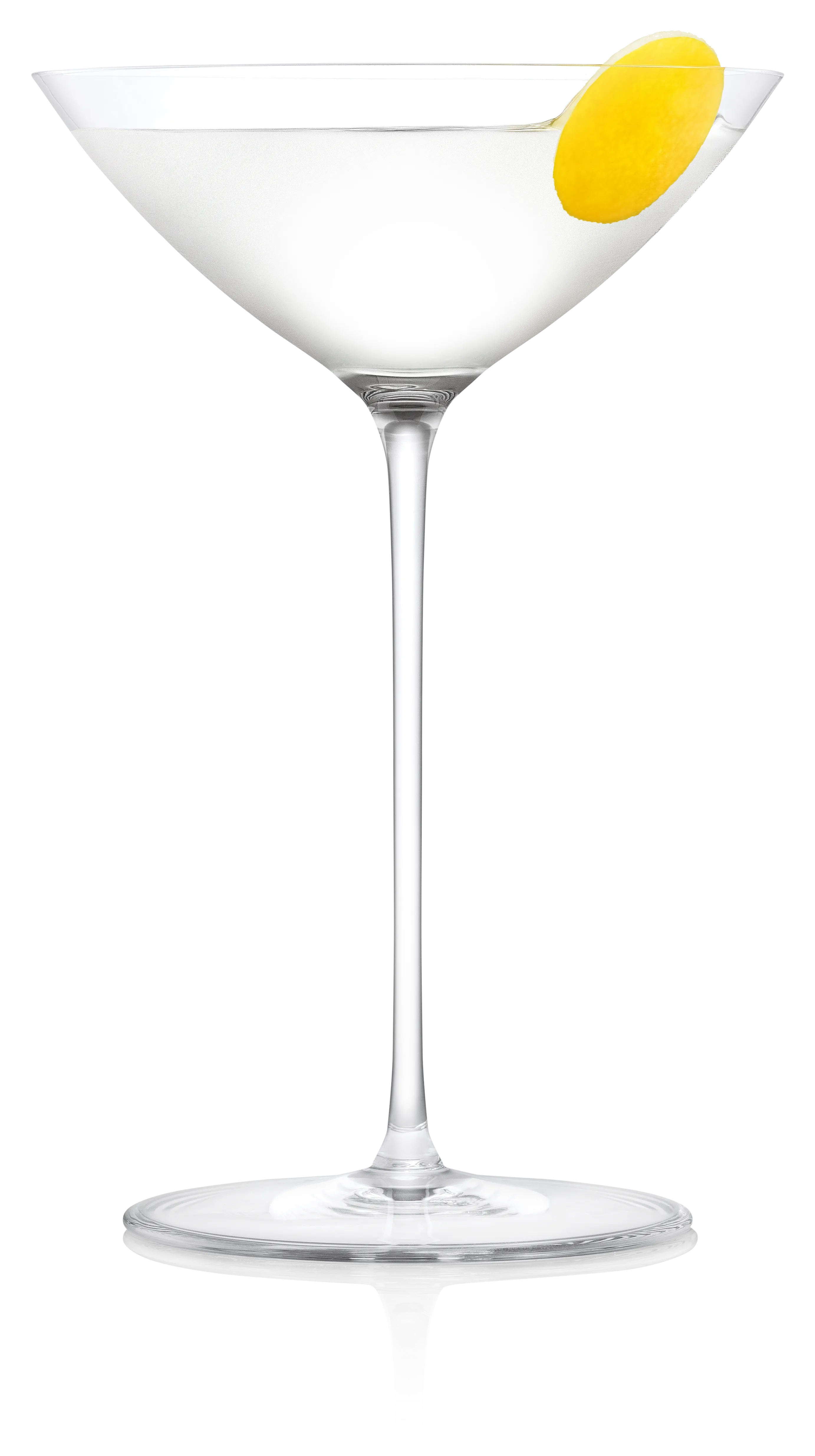 Haku yuzu martini cocktail glass