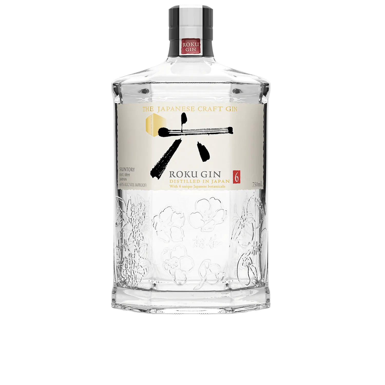 bottle gin 750 roku house of suntory